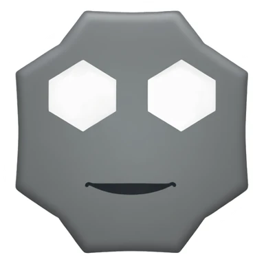 Grey hexagon sticker