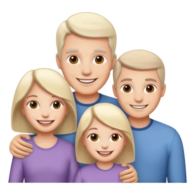 family aill white sticker