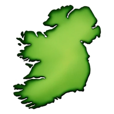 Map of Ireland  sticker