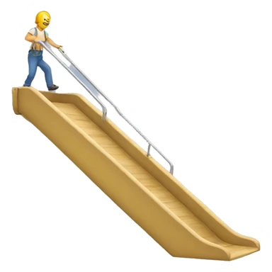 Slide down sticker