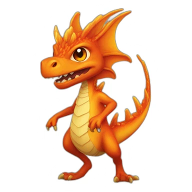 Dracaufeu chini sticker