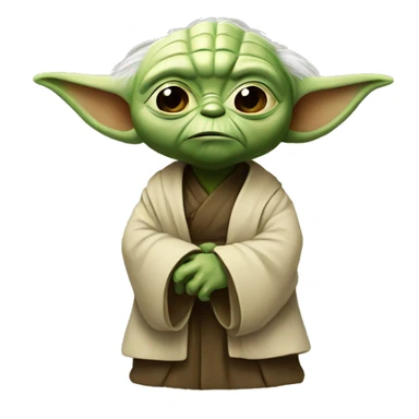 Mini  settled yoda sticker