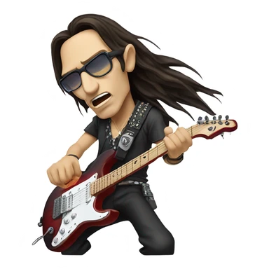 steve vai playing his guitar sticker