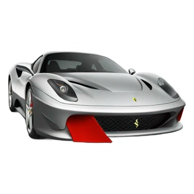 ferarri from the side sticker