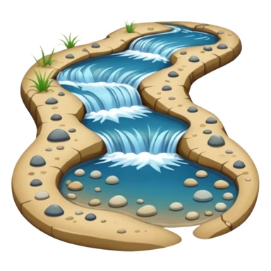 Lake stream in delta sticker