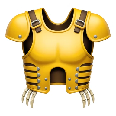 yellow predator bone chestplate sticker