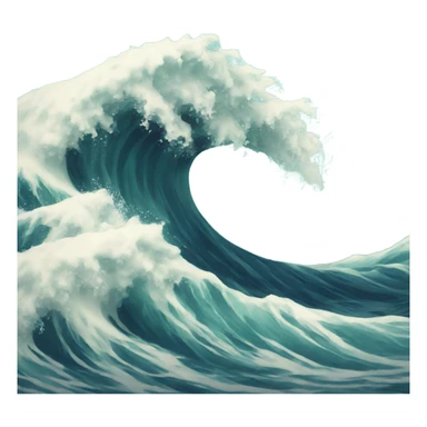 Sea waves sticker