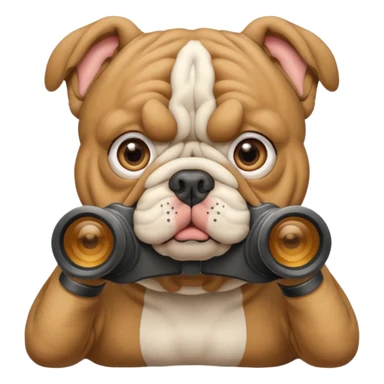 Bulldog binoculars  sticker