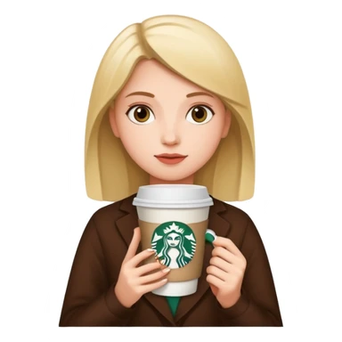 Create a girl with Starbucks sticker