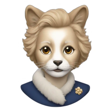 margaret thatcher as a furry sticker