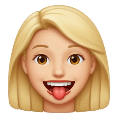 lip bite and smiling sticker