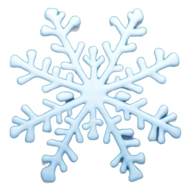 Melting snowflake sticker