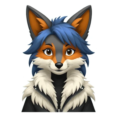 Edgy anthro furry by Falvie, LiLaiRa, AngieWolf sticker
