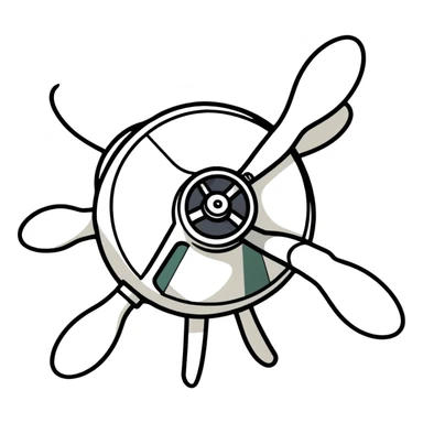 Me wearing a propeller hat sticker