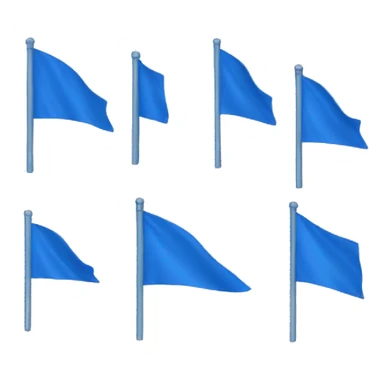 Blue flags sticker