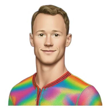 Disco Jonathan Toews wearing rainbow lace shirt sticker