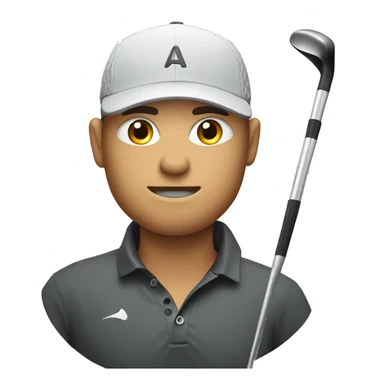 Golf player sticker