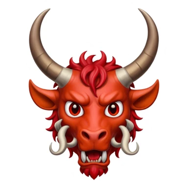 Piru con cuernos sticker