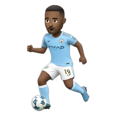 manchester city player shooting sticker