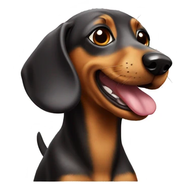 daschund dog seal sticker