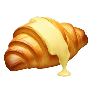 Croissant with butter  sticker