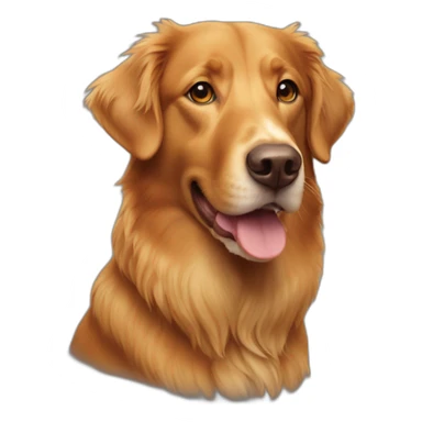 Duck tolling retriever sticker
