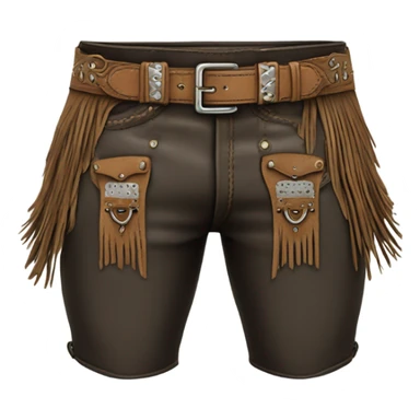 Western style chaps sticker