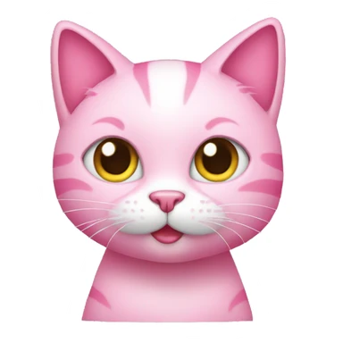 pink cat with high heels sticker