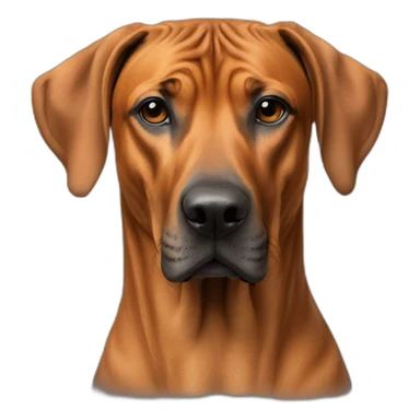 Rhodesian Ridgeback am rauchen sticker