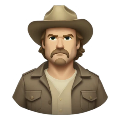 Jim Hopper David harbour sticker