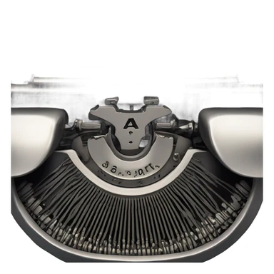 typewriter key sticker