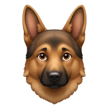 German shephard head  sticker