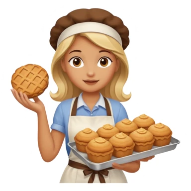 Baked girl sticker