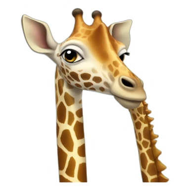 Girafe et méduse sticker