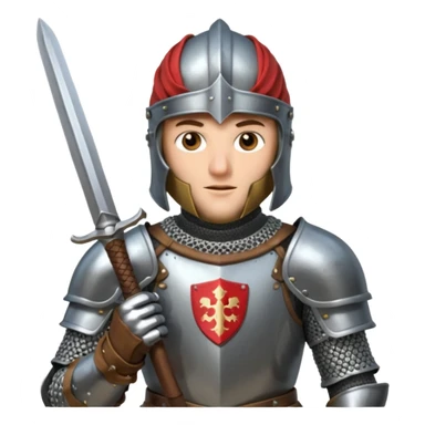 medieval knight sticker