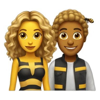 A bee and beyonce sticker