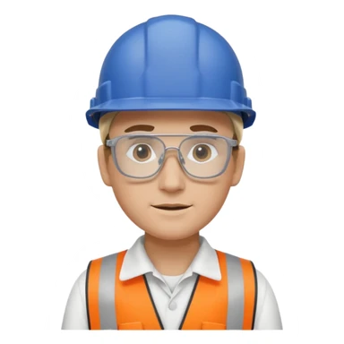 Ingeniero casco blanco sticker