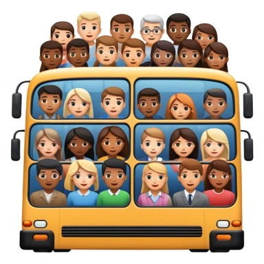 bus full of stupid people sticker