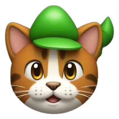 Mario from super Mario Bros form cat sticker