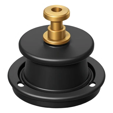 Flat Rubber Drain stopper with a metal ring on the top  sticker