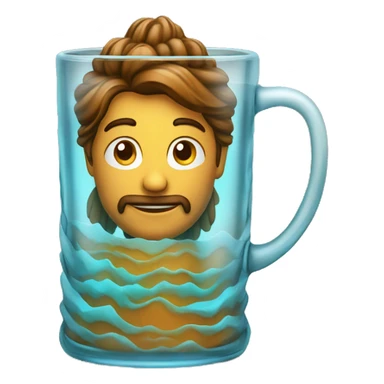 indian chai in a rippled glass  sticker