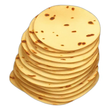 Small Stack of tortillas with some grill marks sticker