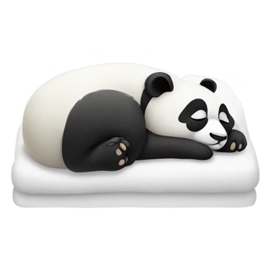 Panda sleeping  sticker