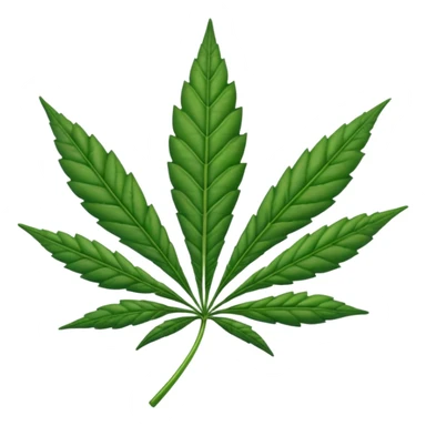 Weed leaf sticker