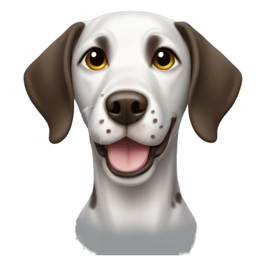 Short haired pointer smiling sticker