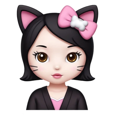 Hello kitty and kuromi sticker