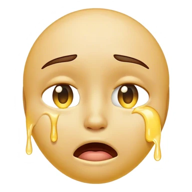 Emoji shedding tears sticker