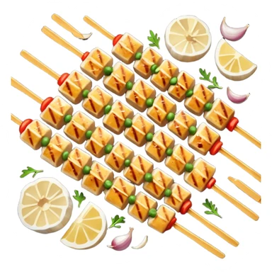 Garlic parm Chicken skewers sticker