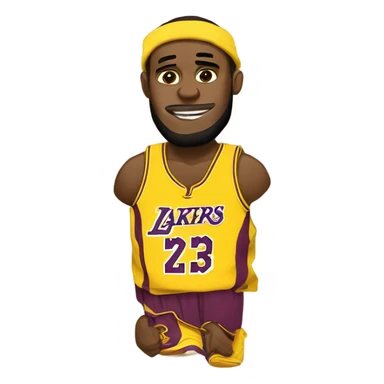 yellow lebron james sticker