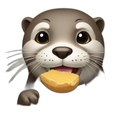 otter posting to feed sticker